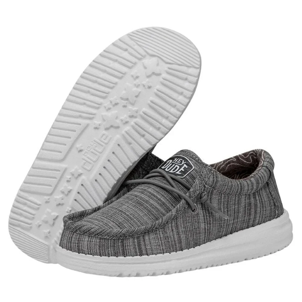 Hey Dude Wally Blend Linen Stone. Brand New. Kids Size: 13k